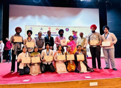  2026-02-10 Nss Volunteers Pushpa Devi And Amanpreet Singh Participated In The National Integration Camp